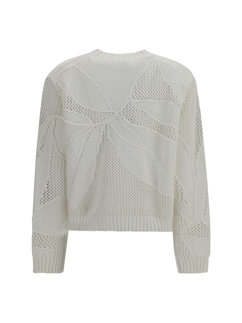 crewneck sweater white by Selfnex