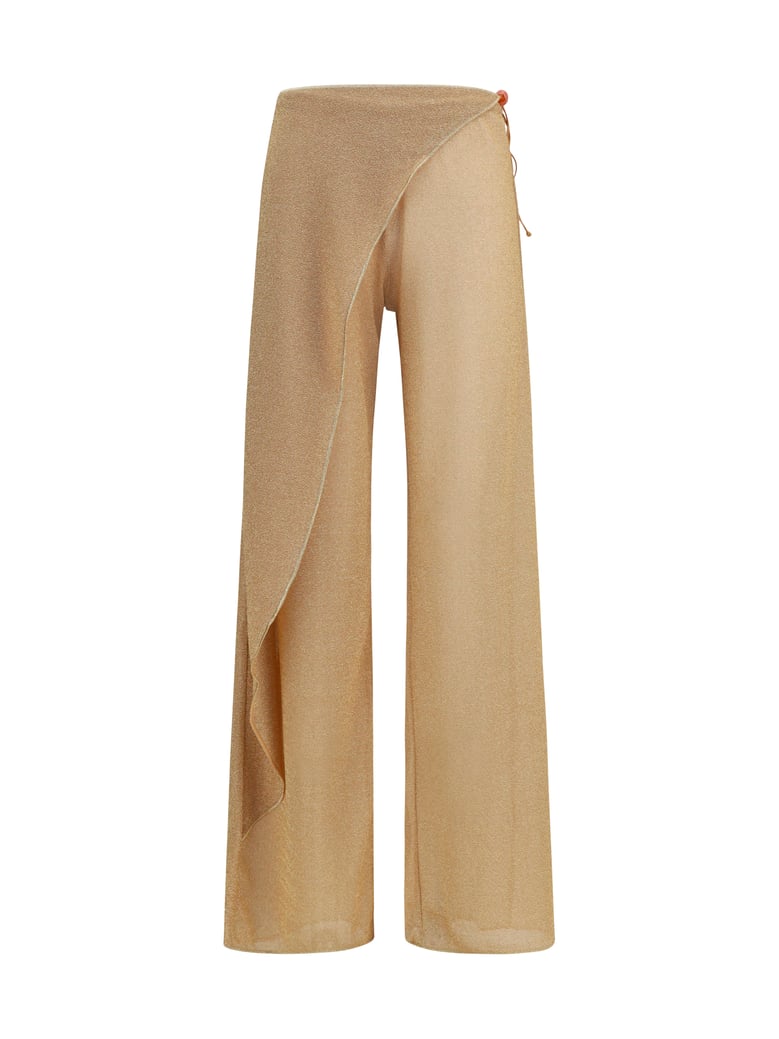 wide-leg pants lumière gold by Selfnex
