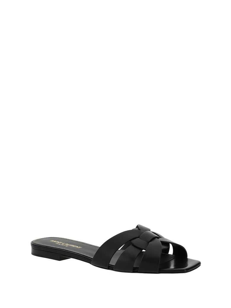 leather sandals black by Selfnex