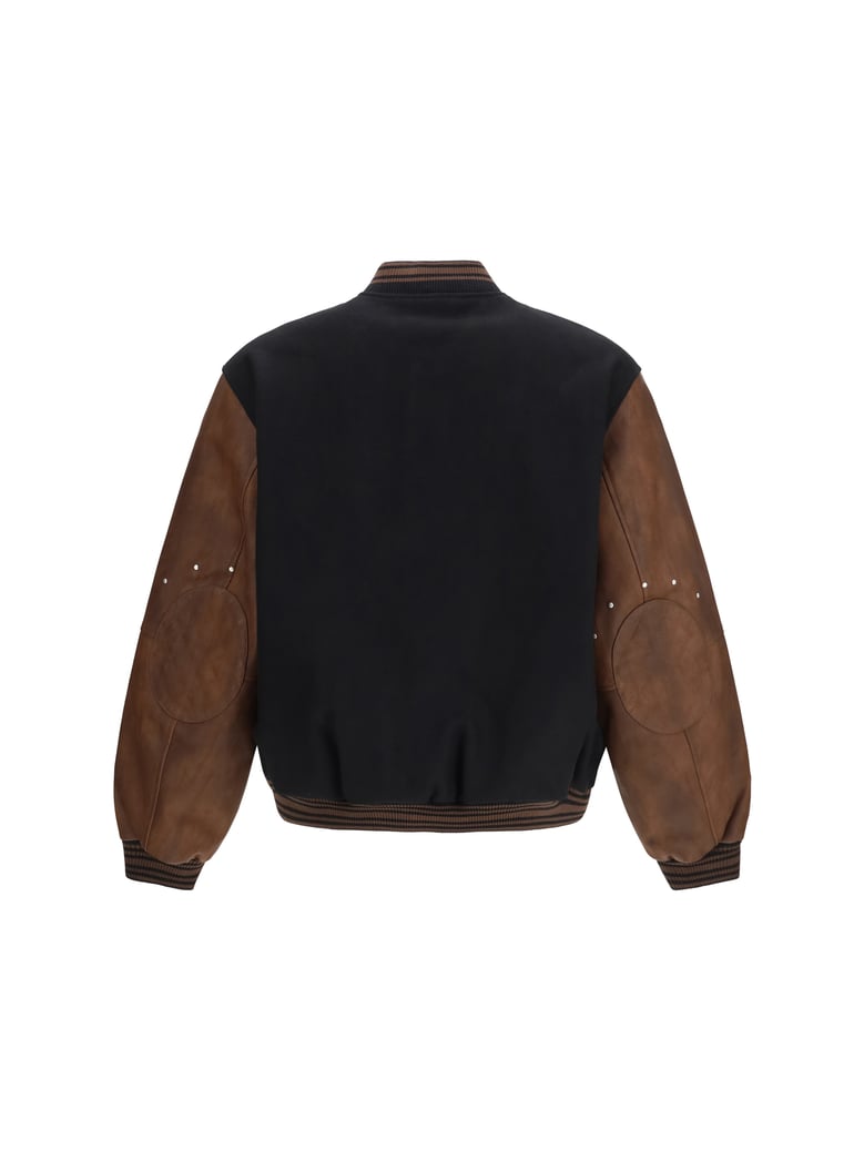 jacket vintage varsity jet black by Selfnex