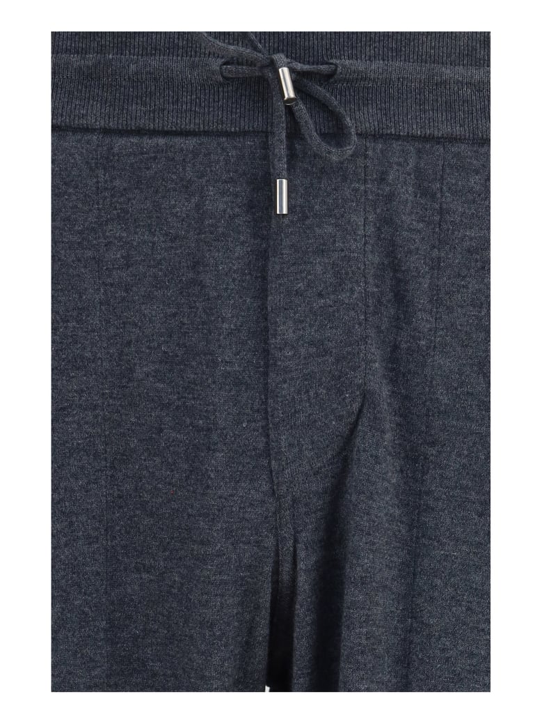 cashmere sweatpants grey melange by Selfnex