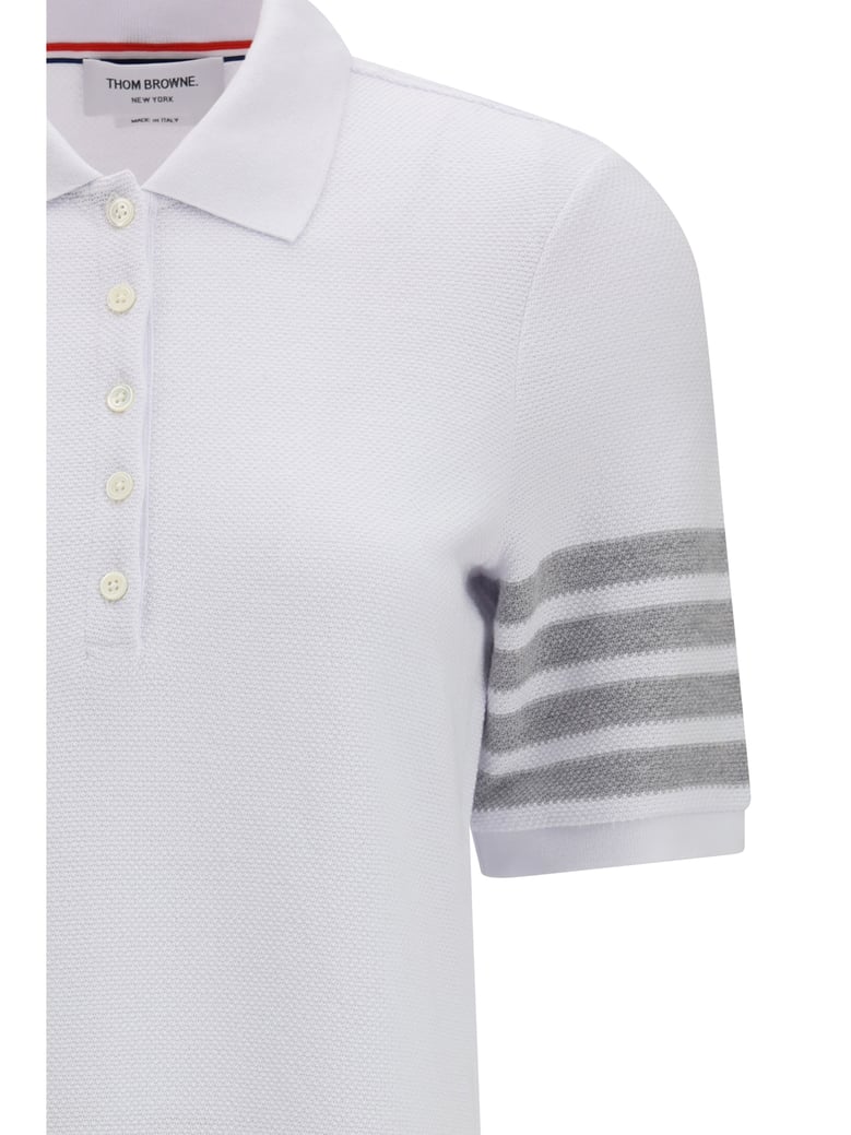 piqué polo dress white by Selfnex