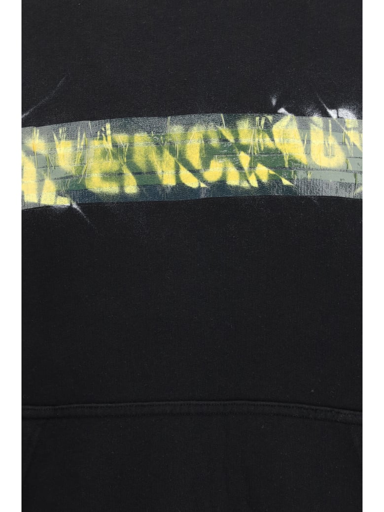 hoodie messy spray black by Selfnex