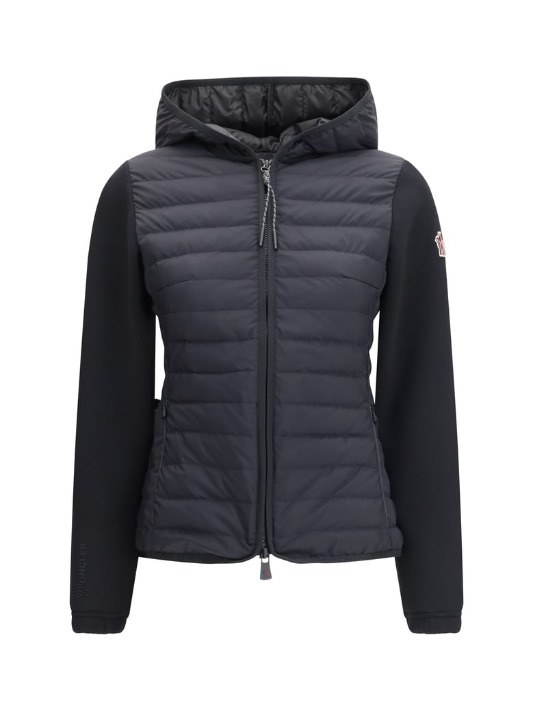 hooded cardigan black polyamide by Selfnex