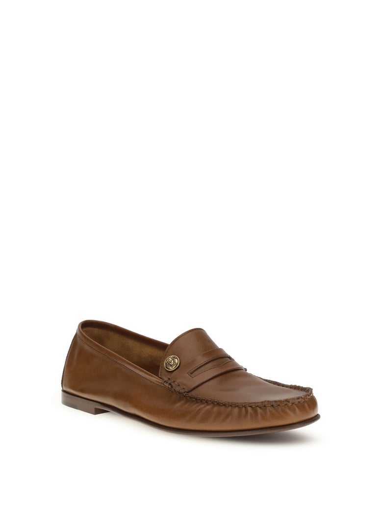leather loafers rovere-gold by Selfnex