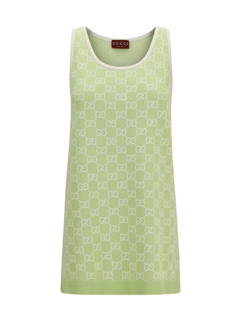 dress gg jacquard mini frosted mint/white by Selfnex
