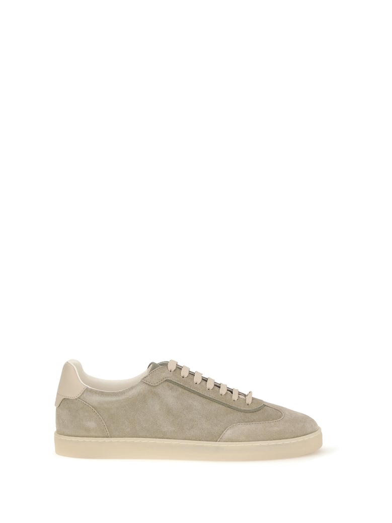 suede sneakers army washed by Selfnex