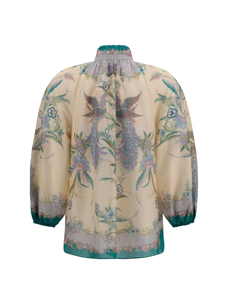 shirt indra cream silk-blend by Selfnex