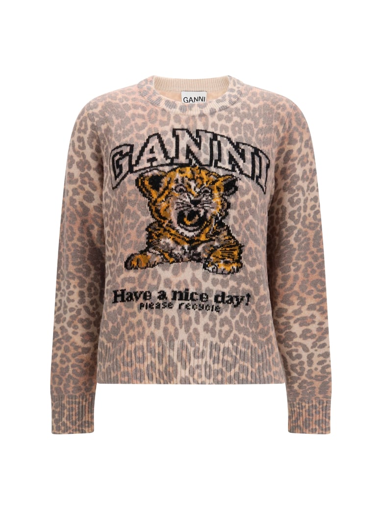 sweater tiger-print almond milk by Selfnex