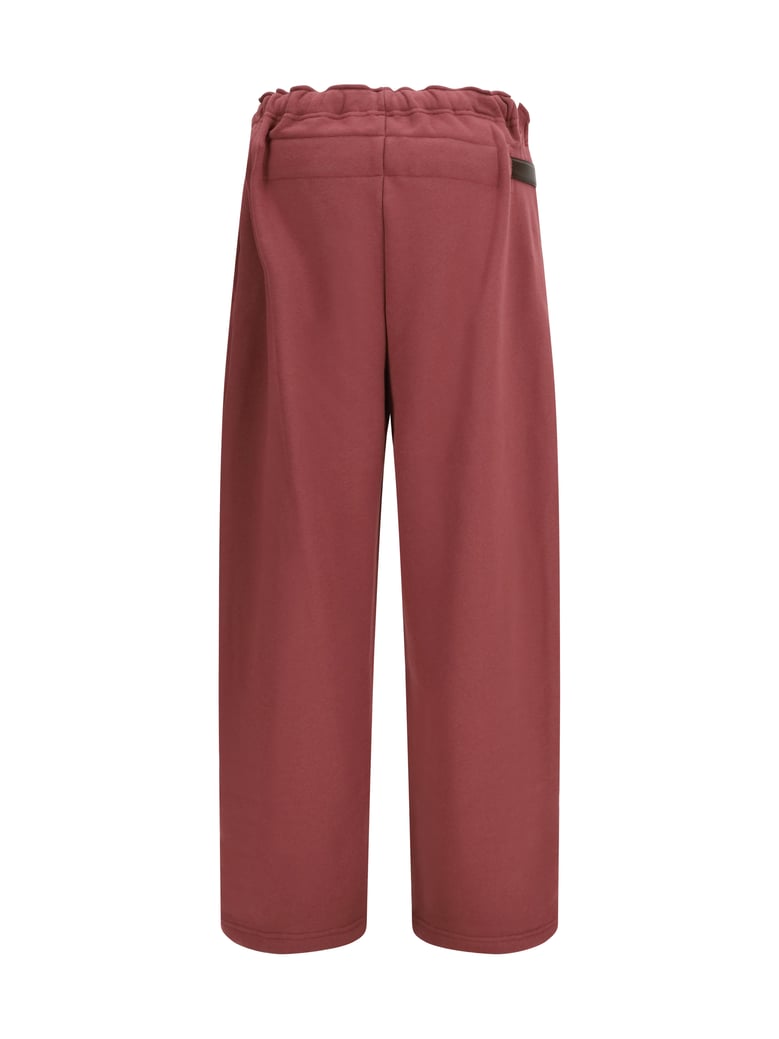 track pants buckle-belt red by Selfnex