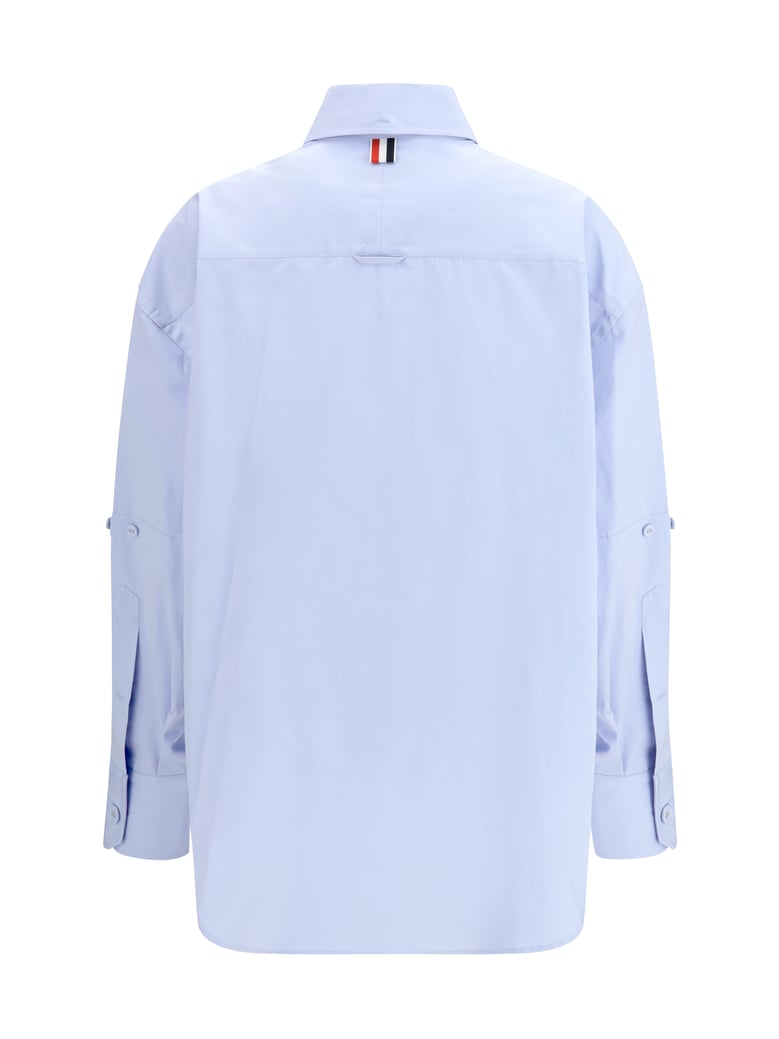 oversized cotton shirt light blue by Selfnex