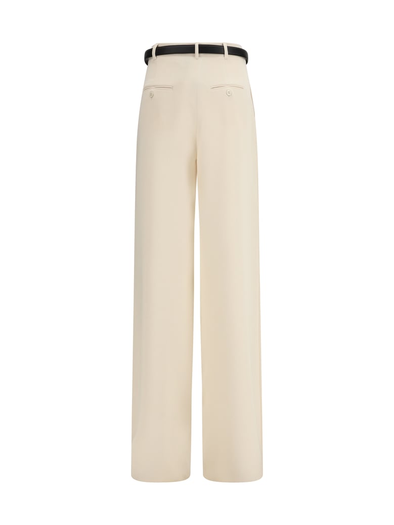 wide-leg pants beige by Selfnex