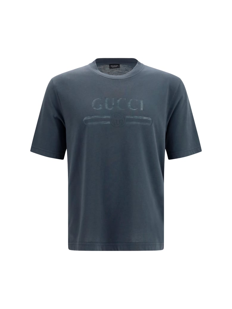 cotton jersey devoré t-shirt charcoal by Selfnex