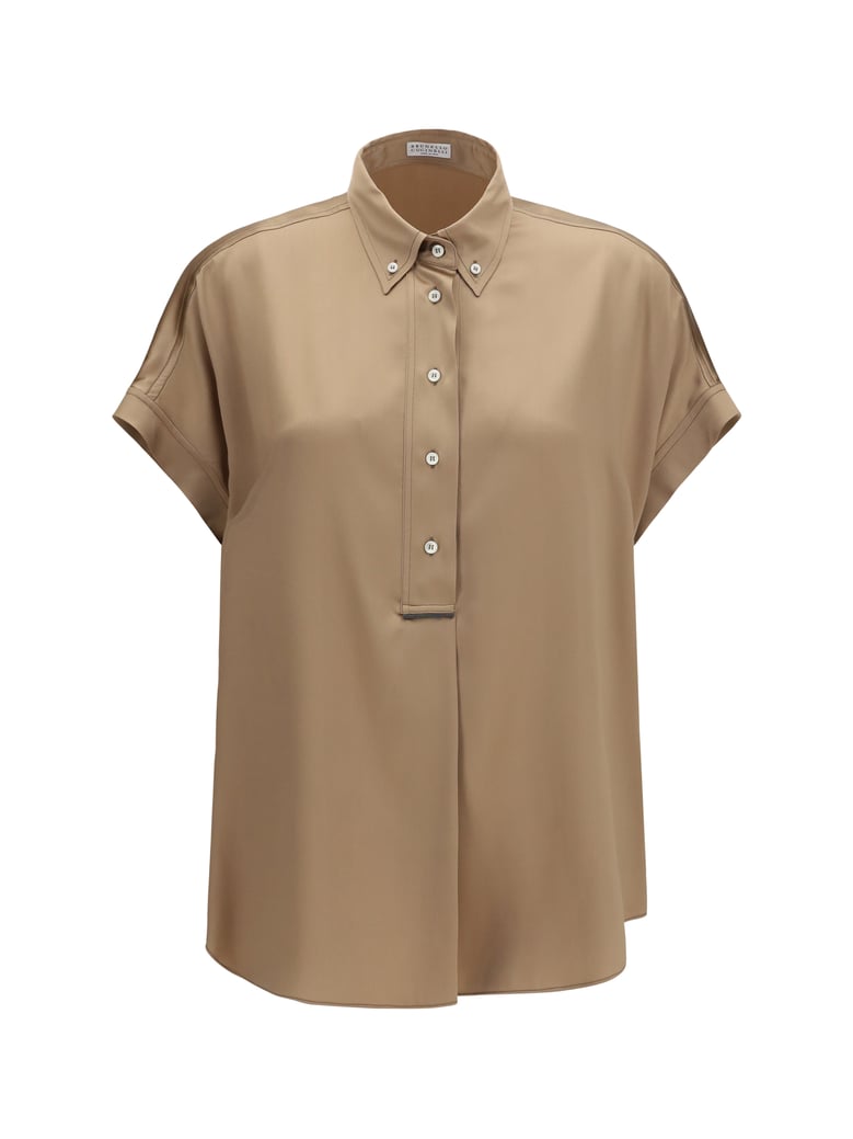 silk shirt praline by Selfnex