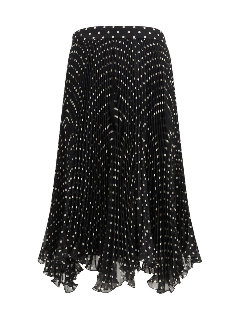 skirt silk polka-dot black/birch by Selfnex