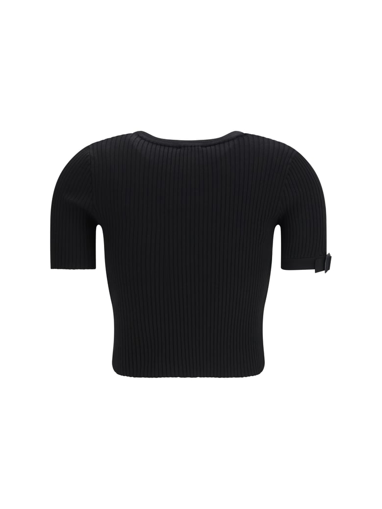 crop top ribbed black by Selfnex