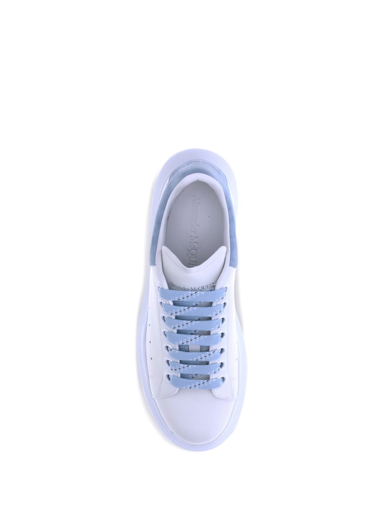 leather sneakers white/powder blue by Selfnex