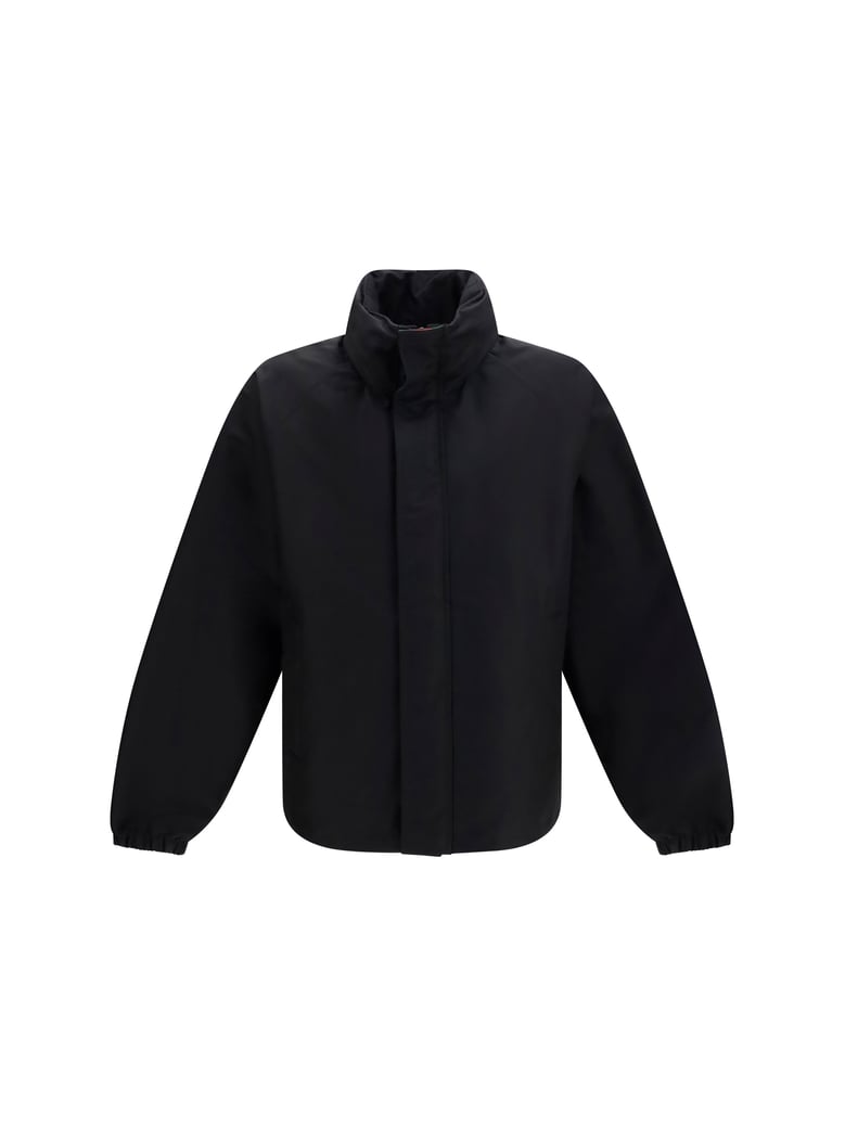 jacket compact cotton zip black by Selfnex