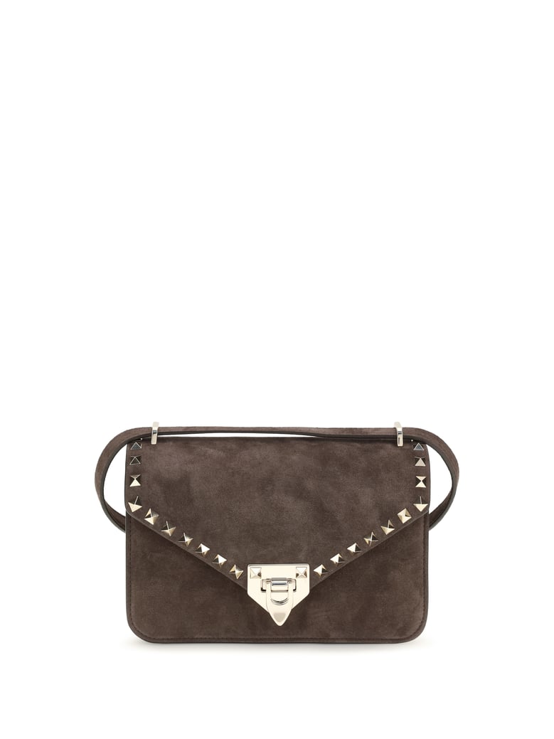 shoulder bag rockstud mini ebony brown by Selfnex