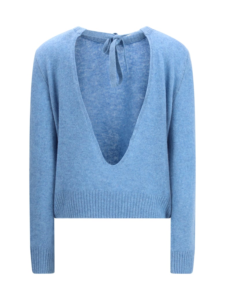 crewneck cashmere sweater sky by Selfnex
