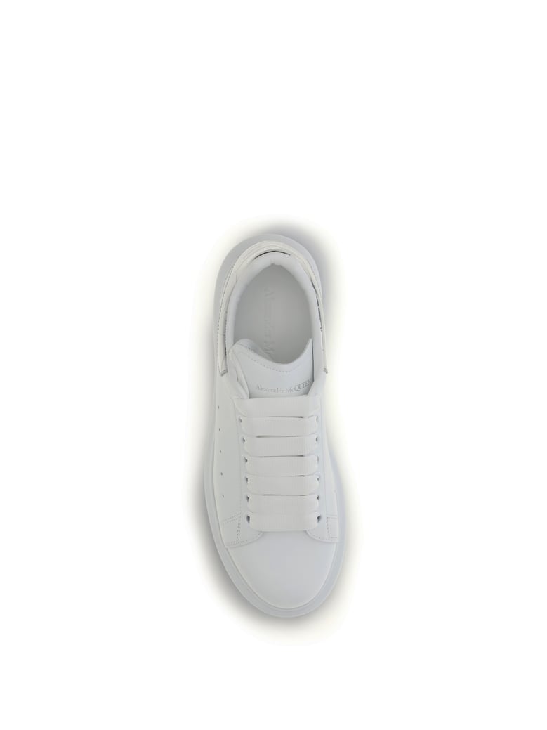 leather sneakers white/silver by Selfnex