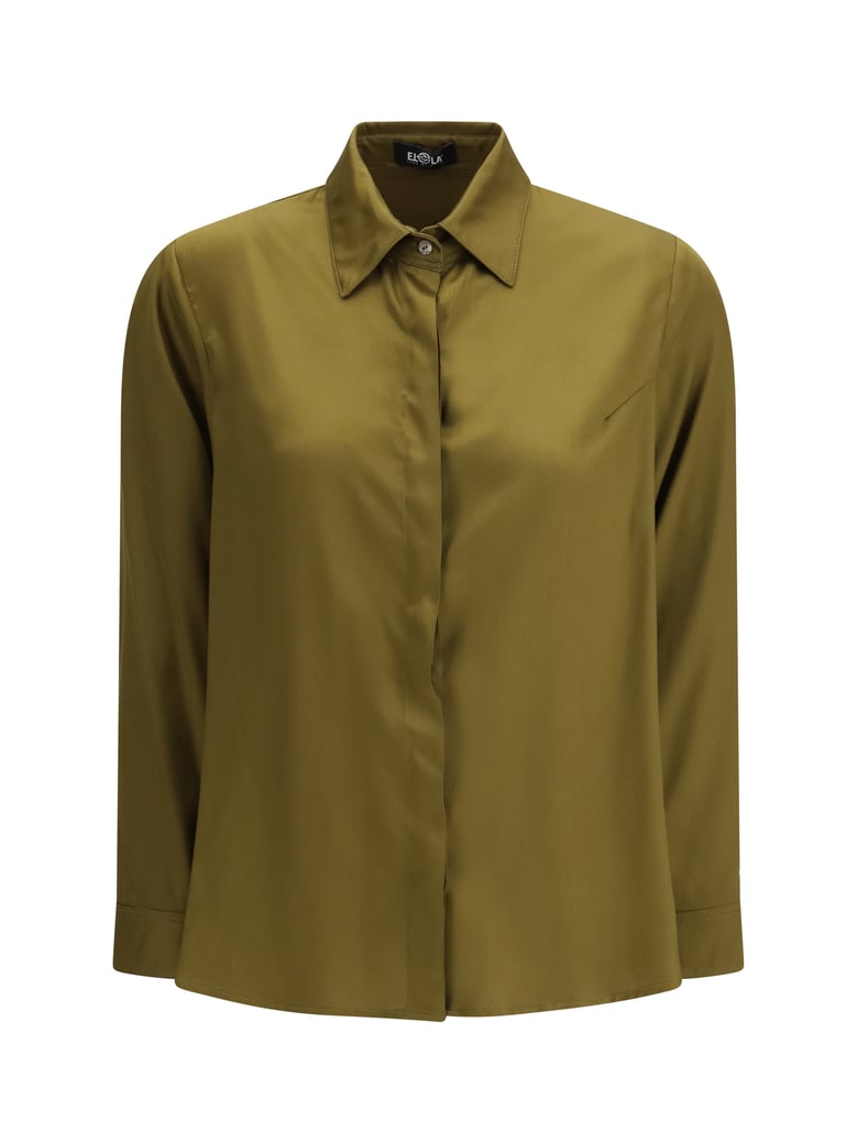 shirt flared viscose taupe by Selfnex