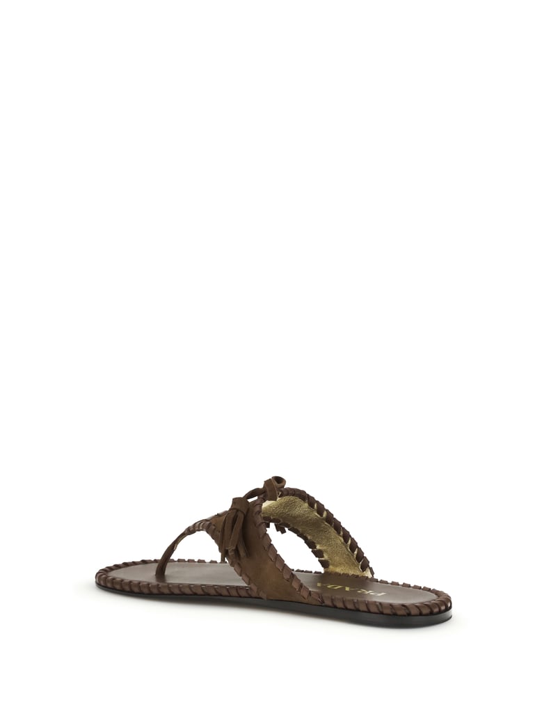 thong sandals cacao by Selfnex