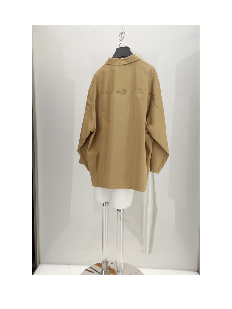 utility shirt beige by Selfnex