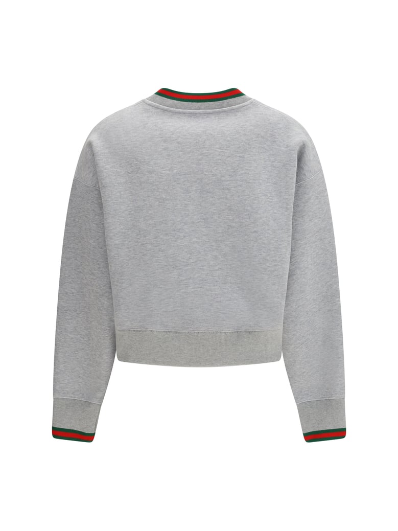 sweatshirt web cotton jersey grey melange by Selfnex
