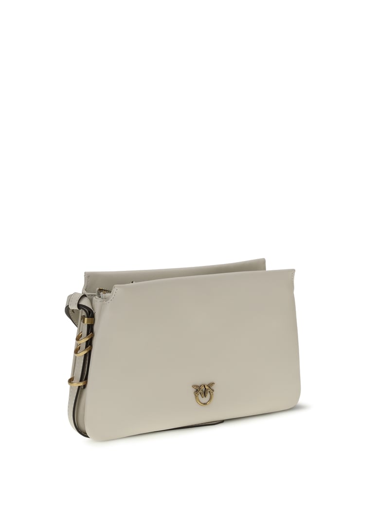 shoulder bag one two three mini white/antique gold by Selfnex