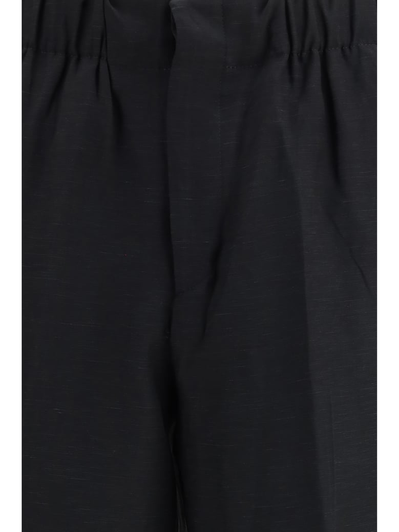 pants linen and viscose black by Selfnex