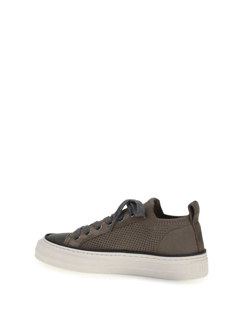 sneakers cotton-knit suede chocolate by Selfnex