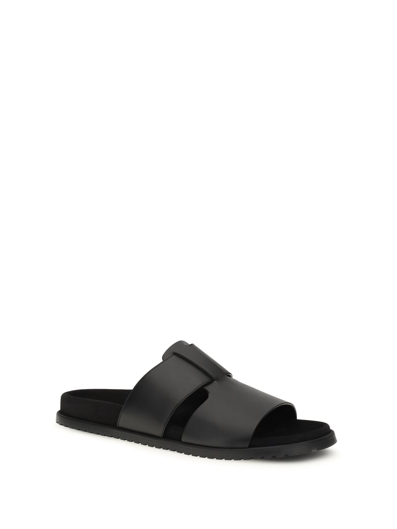 sandals calf leather black by Selfnex