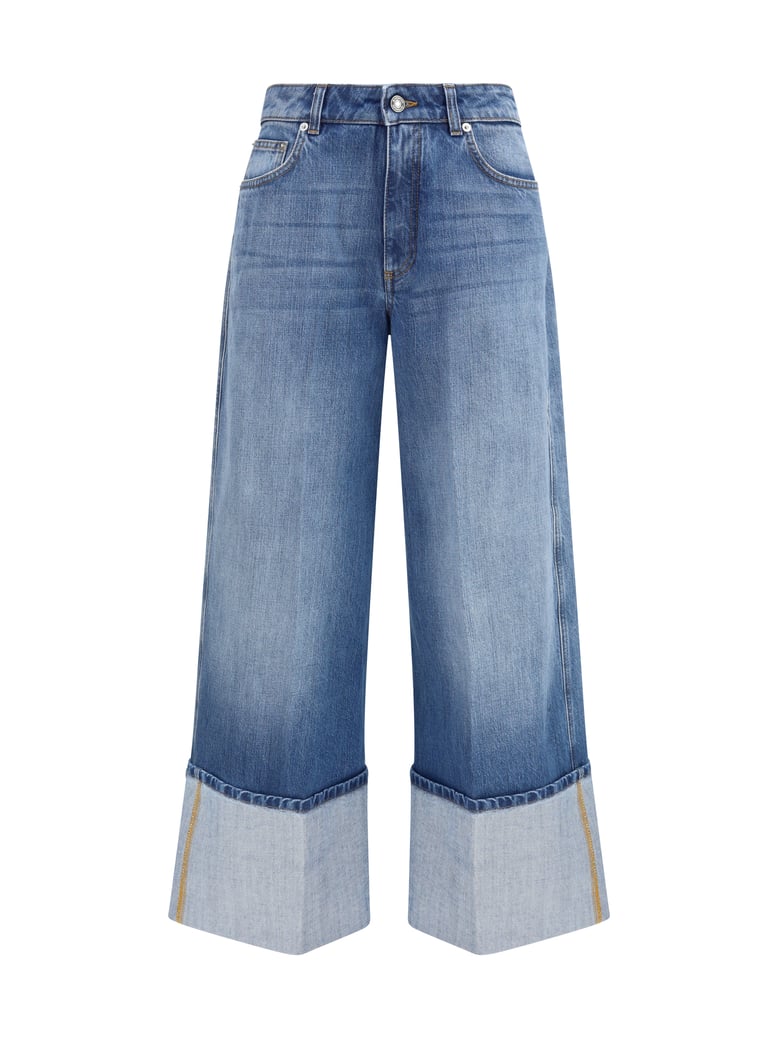 jeans dégradé turn-up medium blue by Selfnex