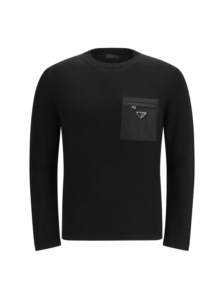 sweater virgin wool black by Selfnex