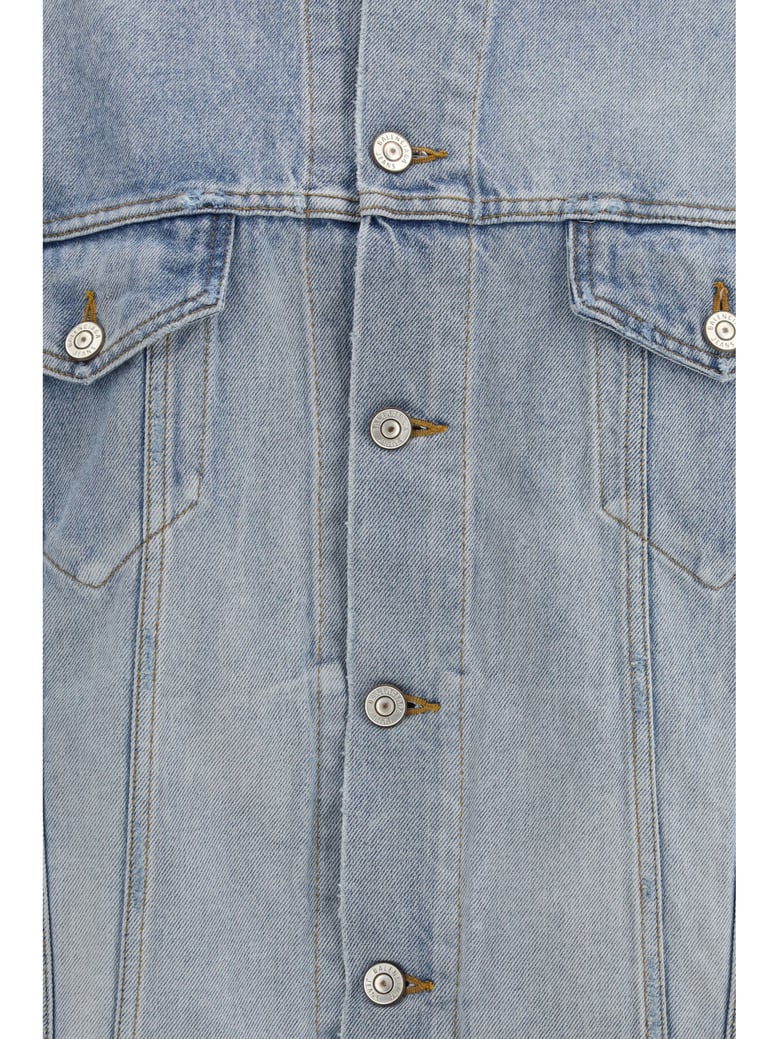 denim jacket dirty light blue by Selfnex