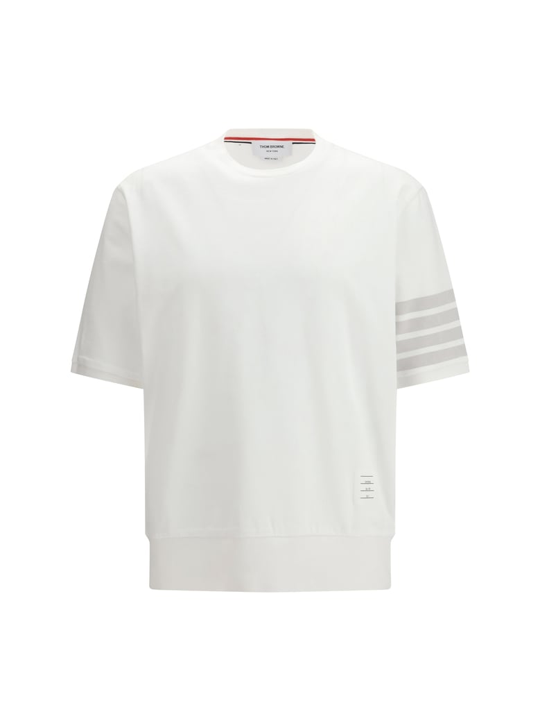 t-shirt 4-bar cotton jersey white by Selfnex