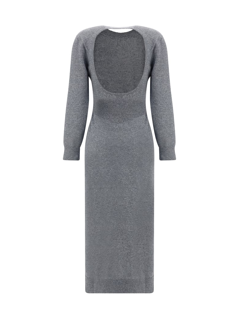 knit dress medium grey cashmere by Selfnex