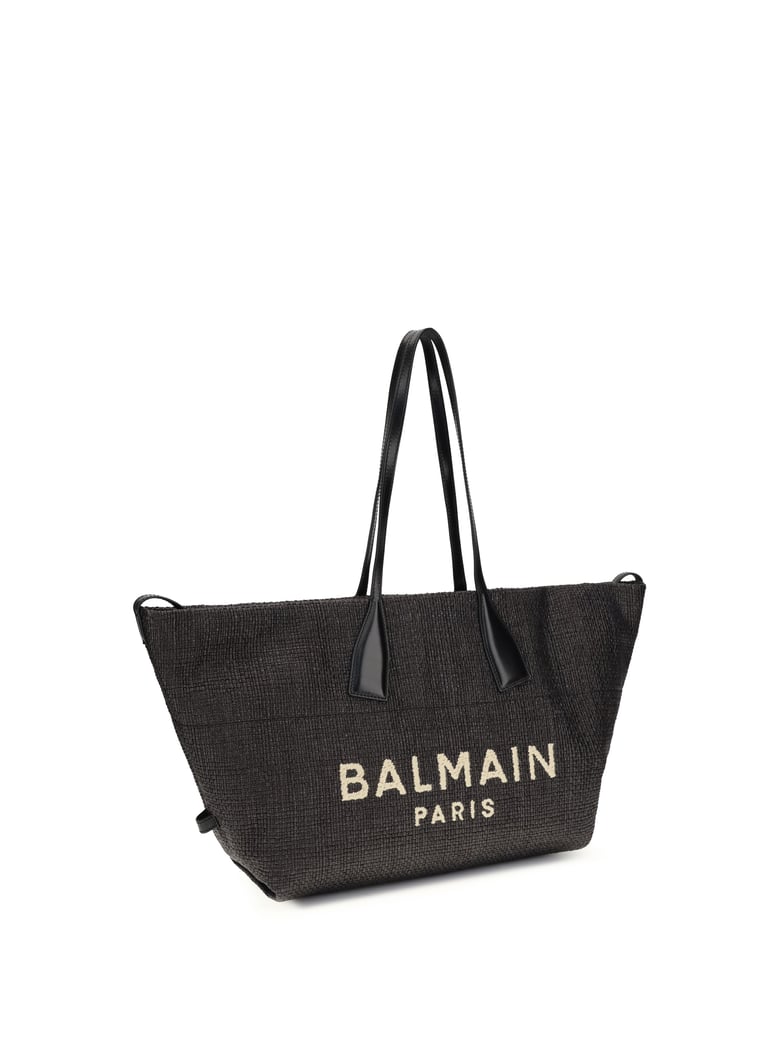 shoulder bag track black leather and raffia by Selfnex