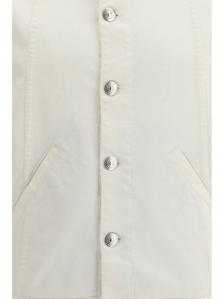 denim jacket white/beige by Selfnex