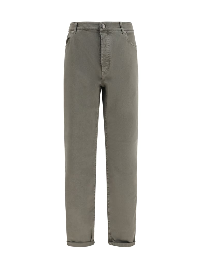 jeans with turn-up hem army washed by Selfnex