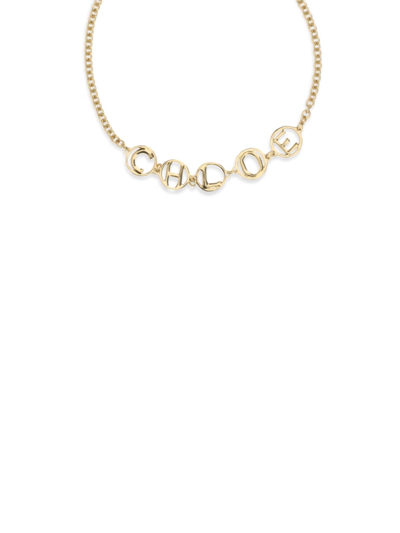 choker necklace script vintage gold by Selfnex