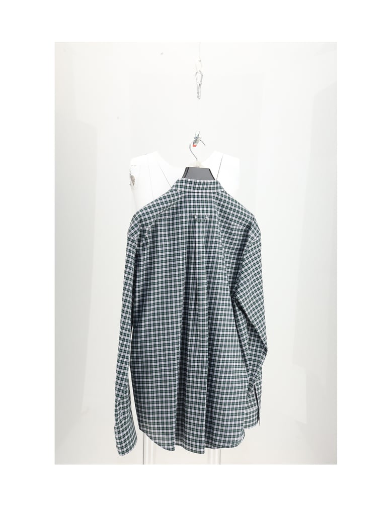 relaxed shirt white/green/yellow by Selfnex