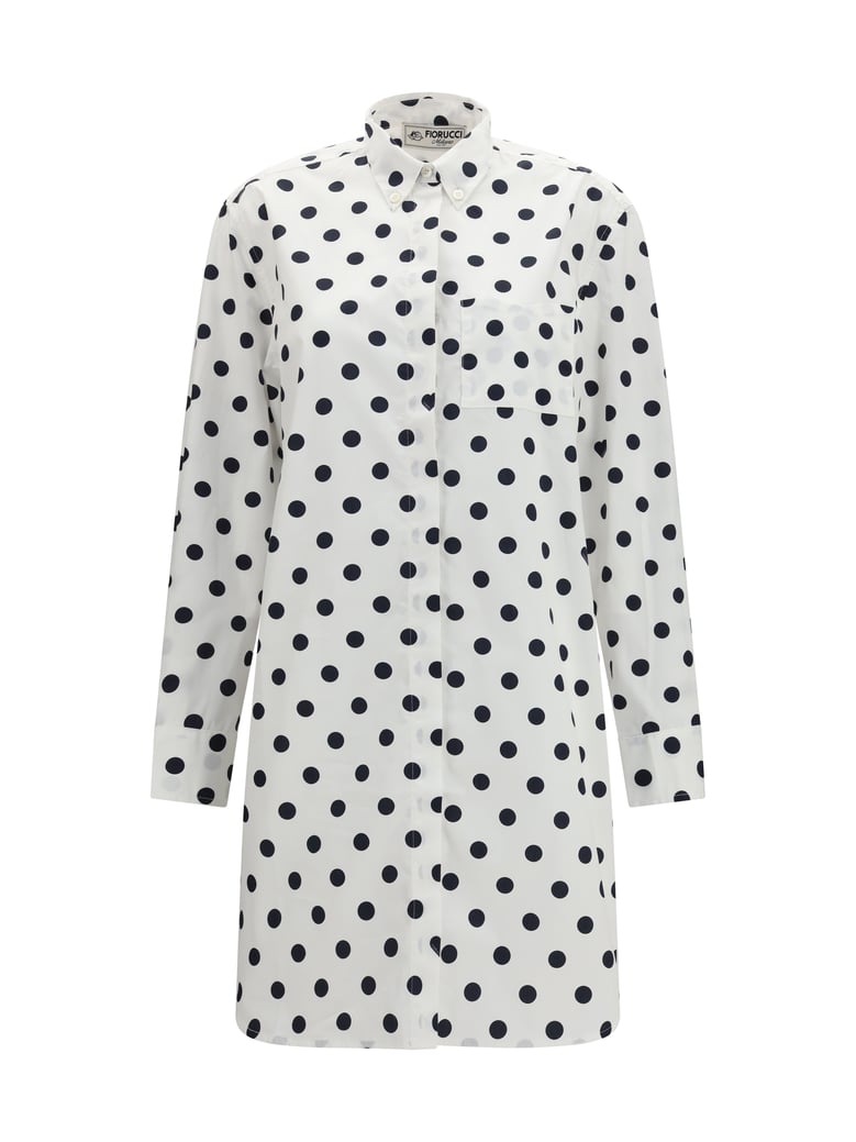 shirt dress white by Selfnex