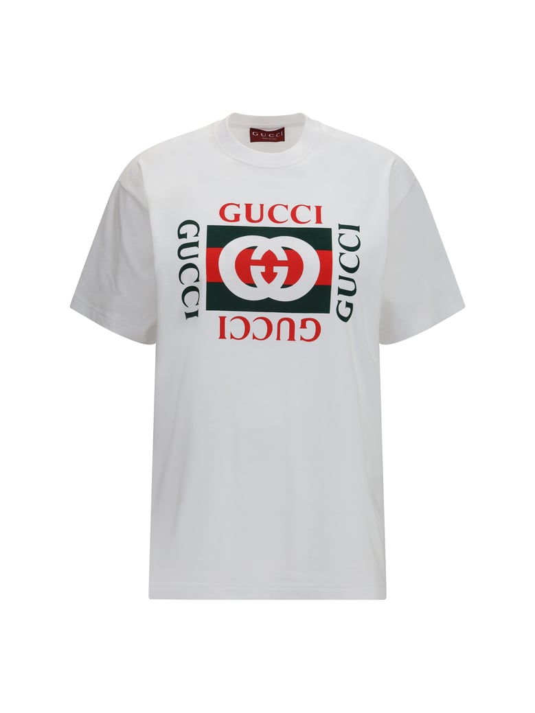 t-shirt ancora g loved cotton white/green by Selfnex
