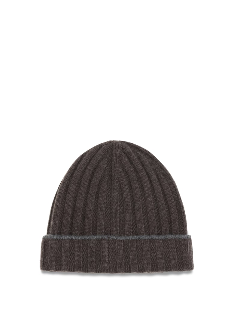 beanie hat brown cashmere by Selfnex