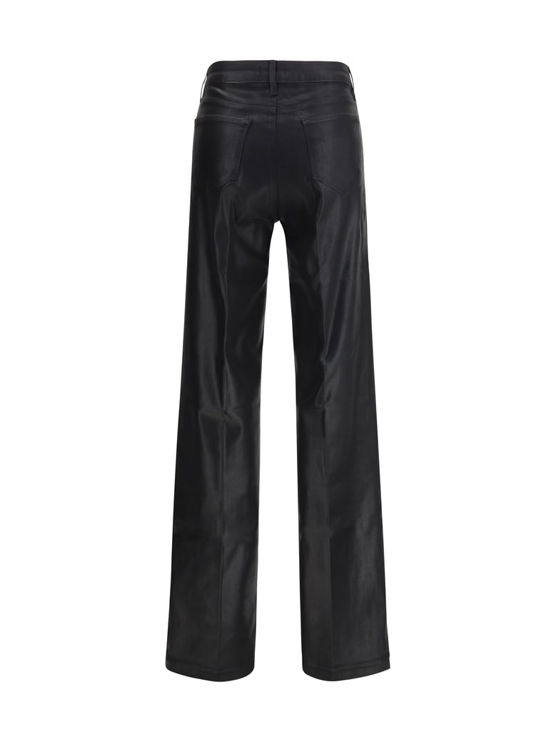wide leg jeans clayton coated black by Selfnex
