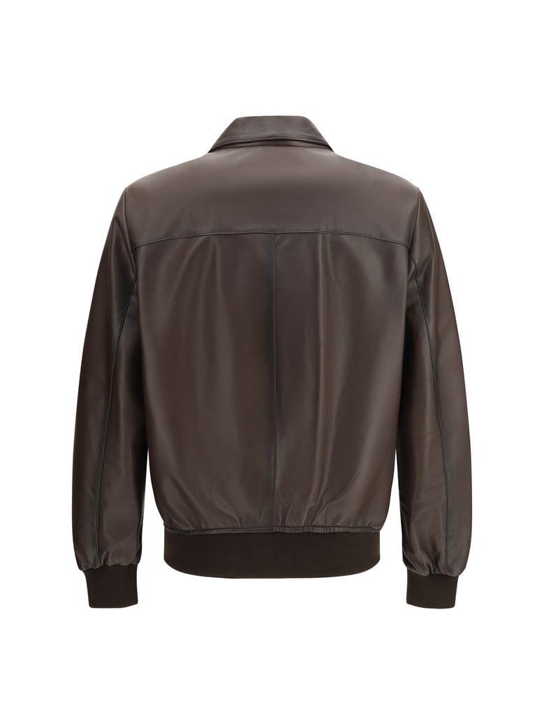 leather jacket brown by Selfnex