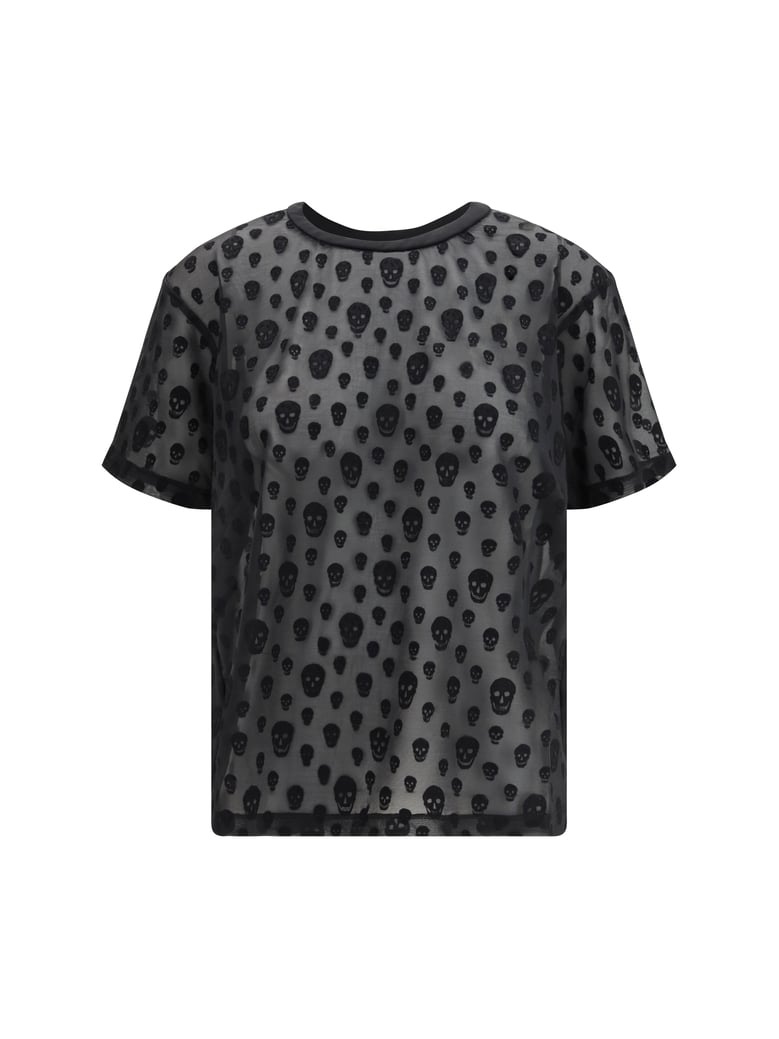 t-shirt skull print black by Selfnex