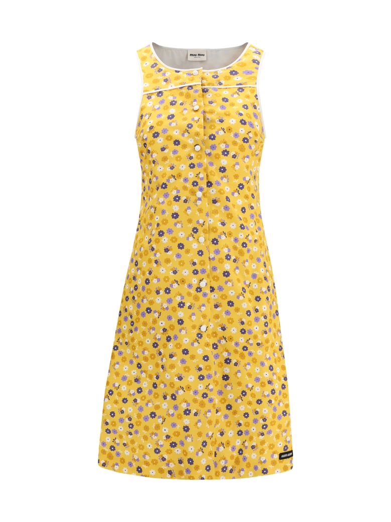 midi dress yellow/purple by Selfnex